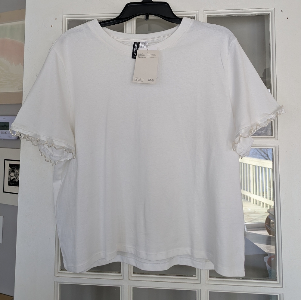 Divided White Short Sleeve Tee